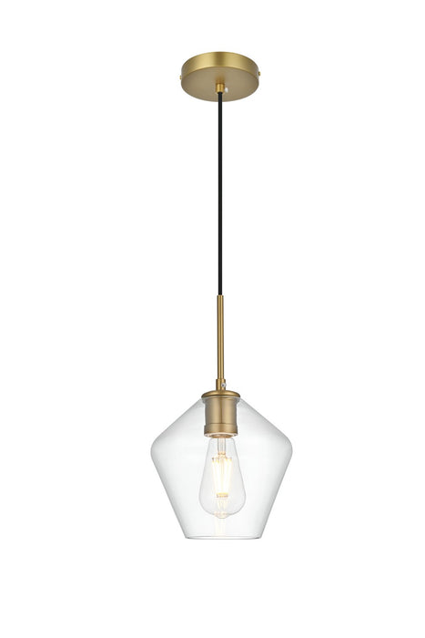 Elegant Lighting - LD2256SG - One Light Pendant - Gene - Satin Gold