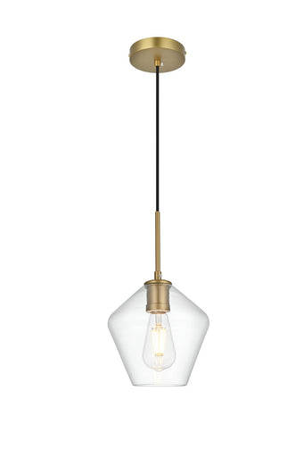 Gene One Light Pendant Satin Gold