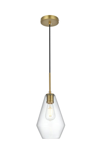 Gene One Light Pendant Satin Gold