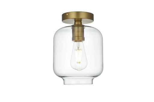Elegant Lighting - LD2270SG - One Light Flush Mount - Collier - Satin Gold