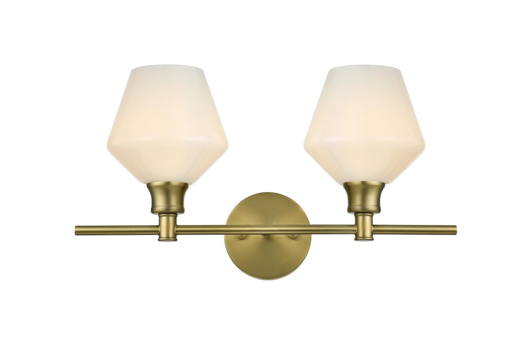 Elegant Lighting - LD2313SG - Two Light Wall Sconce - Gene - Satin Gold