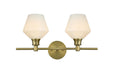 Elegant Lighting - LD2313SG - Two Light Wall Sconce - Gene - Satin Gold