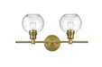 Elegant Lighting - LD2314SG - Two Light Wall Sconce - Collier - Satin Gold