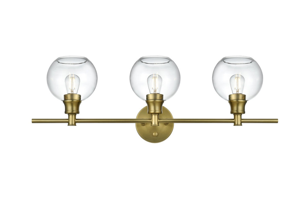 Elegant Lighting - LD2318SG - Three Light Wall Sconce - Collier - Satin Gold