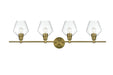 Elegant Lighting - LD2320SG - Four Light Wall Sconce - Gene - Satin Gold