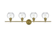 Elegant Lighting - LD2322SG - Four Light Wall Sconce - Collier - Satin Gold