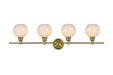Elegant Lighting - LD2323SG - Four Light Wall Sconce - Collier - Satin Gold