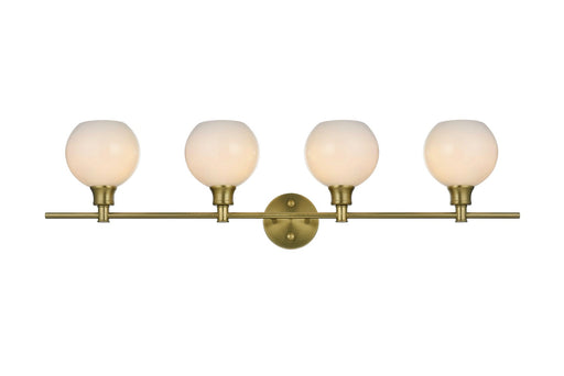 Collier Four Light Wall Sconce Satin Gold