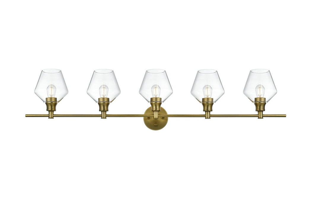 Elegant Lighting - LD2324SG - Five Light Wall Sconce - Gene - Satin Gold