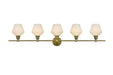 Elegant Lighting - LD2325SG - Five Light Wall Sconce - Gene - Satin Gold