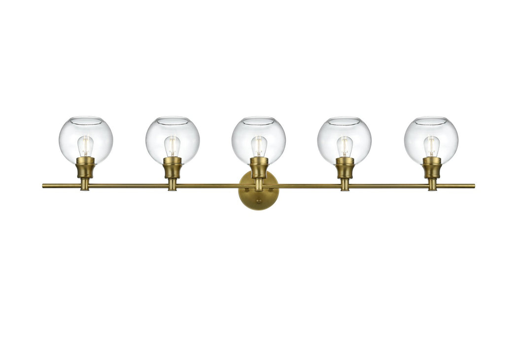 Elegant Lighting - LD2326SG - Five Light Wall Sconce - Collier - Satin Gold