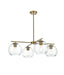 Elegant Lighting - LD2331SG - Four Light Pendant - Opus - Satin Gold