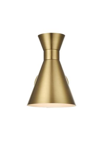 Halycon One Light Wall Sconce Satin Gold