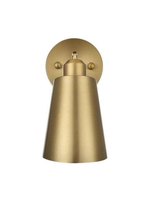 Elegant Lighting - LD2354SG - One Light Wall Sconce - Halycon - Satin Gold