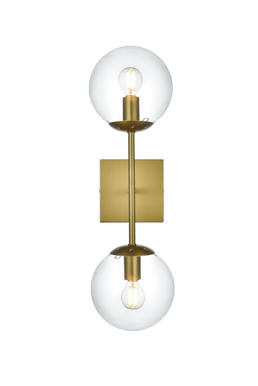 Elegant Lighting - LD2357SG - Two Light Wall Sconce - Neri - Satin Gold