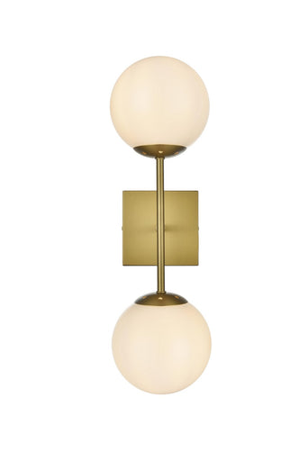 Neri Two Light Wall Sconce Satin Gold