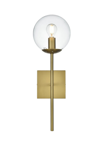 Neri One Light Wall Sconce Satin Gold