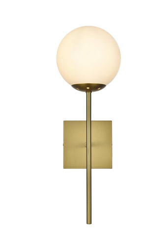 Neri One Light Wall Sconce Satin Gold