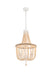 Elegant Lighting - LD306D16BG - Three Light Pendant - Jolie - Beige