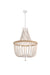Elegant Lighting - LD306D24WH - Five Light Pendant - Jolie - Antique white