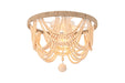 Elegant Lighting - LD306F16BG - Four Light Flush Mount - Jolie - Beige