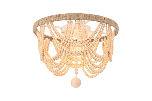 Jolie Four Light Flush Mount Beige