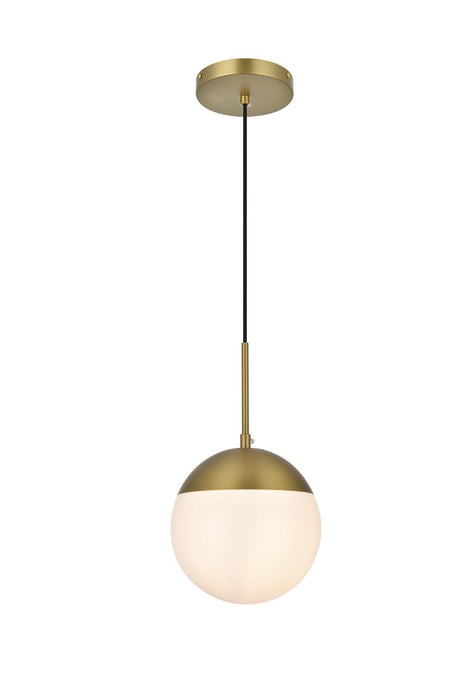Elegant Lighting - LD6026SG - One Light Pendant - Eclipse - Satin Gold