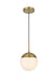 Elegant Lighting - LD6026SG - One Light Pendant - Eclipse - Satin Gold