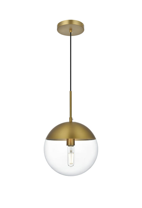 Elegant Lighting - LD6033SG - One Light Pendant - Eclipse - Satin Gold
