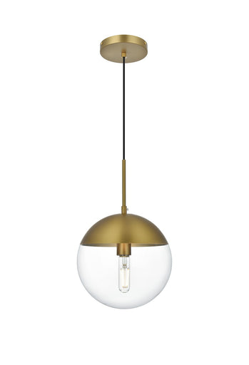 Eclipse One Light Pendant Satin Gold