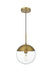 Elegant Lighting - LD6033SG - One Light Pendant - Eclipse - Satin Gold