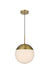Elegant Lighting - LD6038SG - One Light Pendant - Eclipse - Satin Gold