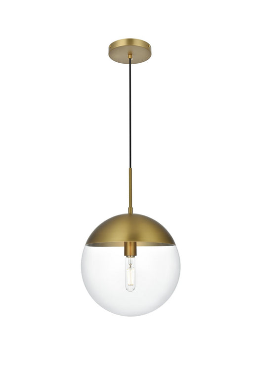 Elegant Lighting - LD6039SG - One Light Pendant - Eclipse - Satin Gold