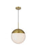Elegant Lighting - LD6044SG - One Light Pendant - Eclipse - Satin Gold