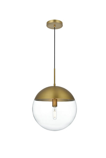 Eclipse One Light Pendant Satin Gold