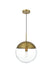 Elegant Lighting - LD6045SG - One Light Pendant - Eclipse - Satin Gold