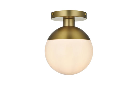 Eclipse One Light Flush Mount Satin Gold