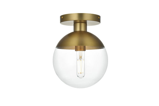 Elegant Lighting - LD6051SG - One Light Flush Mount - Eclipse - Satin Gold