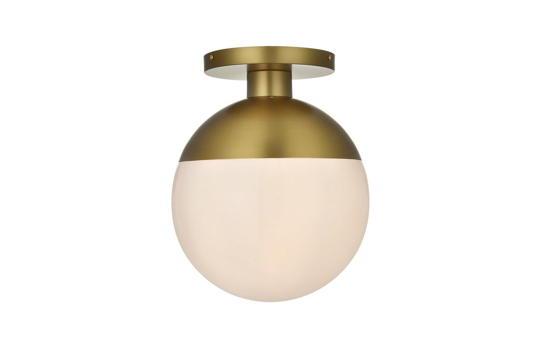 Elegant Lighting - LD6056SG - One Light Flush Mount - Eclipse - Satin Gold