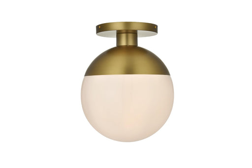 Eclipse One Light Flush Mount Satin Gold