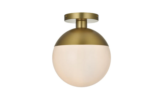 Eclipse One Light Flush Mount Satin Gold