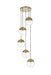 Elegant Lighting - LD6075SG - Five Light Pendant - Eclipse - Satin Gold