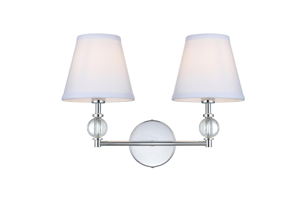 Elegant Lighting - LD7022W15C - Two Light Wall Sconce - Bethany - Chrome