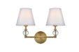 Elegant Lighting - LD7022W15SG - Two Light Wall Sconce - Bethany - Satin Gold