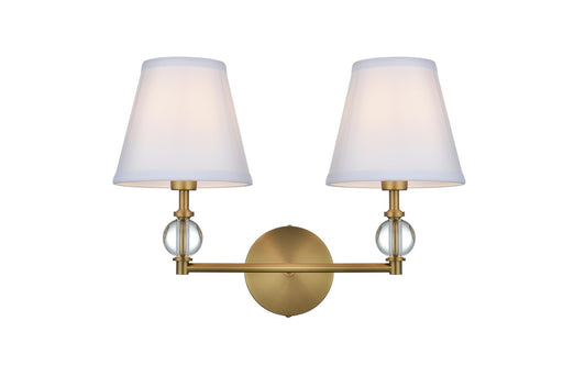 Bethany Two Light Wall Sconce Satin Gold