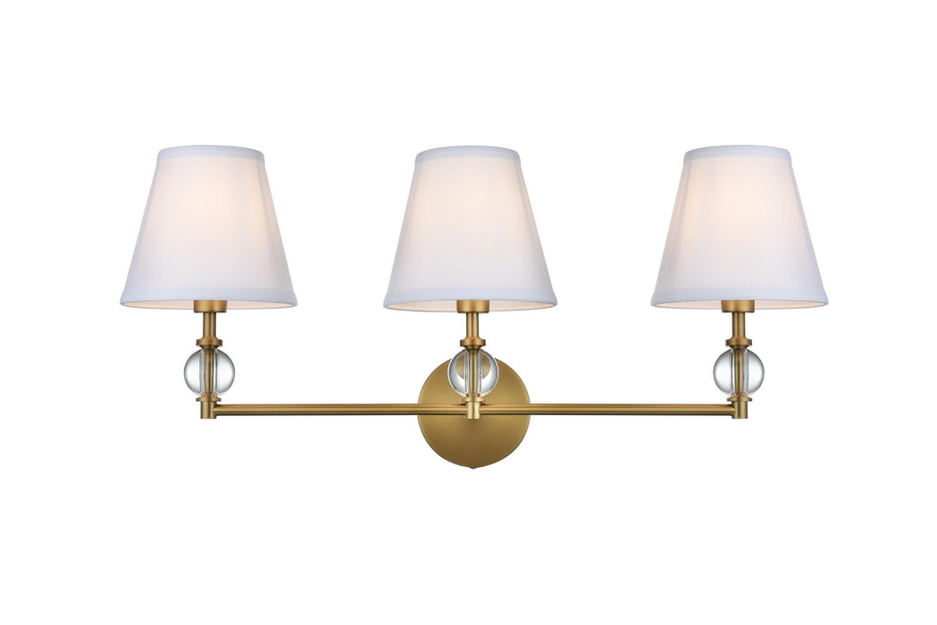 Elegant Lighting - LD7023W24SG - Three Light Wall Sconce - Bethany - Satin Gold