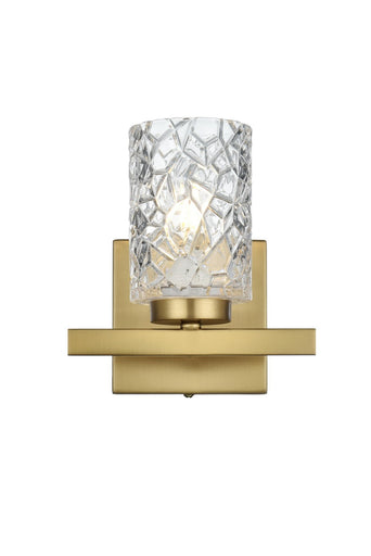 Cassie One Light Wall Sconce Satin Gold