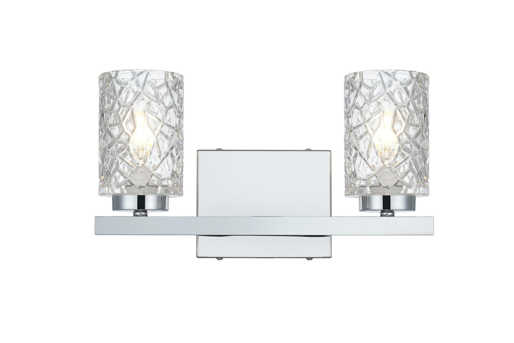 Elegant Lighting - LD7026W14C - Two Light Wall Sconce - Cassie - Chrome