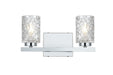 Elegant Lighting - LD7026W14C - Two Light Wall Sconce - Cassie - Chrome