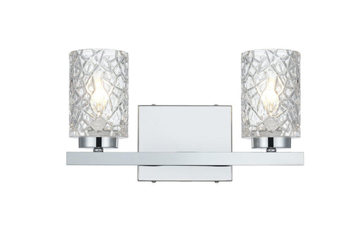 Elegant Lighting - LD7026W14C - Two Light Wall Sconce - Cassie - Chrome